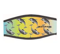 Best Divers, Cinturino Maschera in Neoprene, Terminali a Strappo, 6DOLPHIN