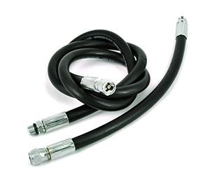 Best Divers Frusta Standard/Gomma, Manometro 100 cm, 7/16 f, 7/16 m, Nero
