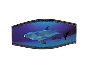 Best Divers IN/1DOL-DV, Cinturino Maschera in Neoprene, Doppio Velcro, 1 Delfino