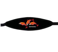 Best Divers IN/3DOL-V, Cinturino Maschera in Neoprene, Chiusura Velcro, 3 Delfini
