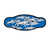 Best Divers In/Cuda, Cinturino Maschera Neoprene Doppio Foglio Barracuda Unisex Adulto, Multicolore, Taglia