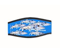 Best Divers In/Cuda-dv, Cinturino Maschera Neoprene Doppio Velcro Barracuda Unisex Adulto, Multicolore, Taglia