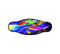 Best Divers IN/MRR, Cinturino Maschera in Neoprene, Doppio Foglio, Psychedelic