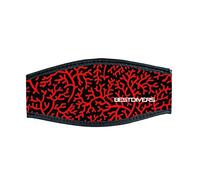 Best Divers In/Reef-dv, Cinturino Maschera Neoprene Doppio Velcro Unisex Adulto, Multicolore, Taglia