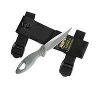 Best Divers KF0309, Coltello Sub Shogun, Fodero con Elastici, Nero