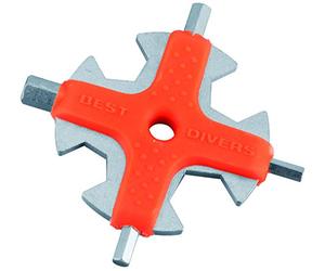 Best Divers | Microtool Radius, Chiave Multiuso Compatta Attrezzatura Sub
