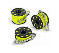 Best Divers ML0055YL, Mulinello Subacqueo, Nero/Giallo Fluo, 15 metri