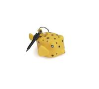 BEST DIVERS Porta Octopus Pesce Scatola 7x11x5,5 cm, Uomo, Giallo,