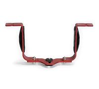 Best Divers VD583, Staffa Action Camera Regolabile, Due Bracci, Rosso