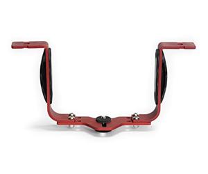 Best divers VD583, Staffa Action Camera Regolabile, Due Bracci, Rosso