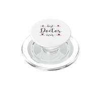 Best Doctor Ever Cute Typography Design con un cuore PopSockets PopGrip per MagSafe