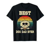 Best Dog Dad Ever - Divertente Bichon Frise Dog Bichon Tenerife Maglietta