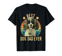 Best Dog Dad Ever English Springer Spaniel Regalo per la festa del papà Maglietta