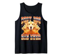 Best Dog Dad Ever Golden Retriever Dog Father's Day Anni '90 Canotta