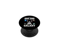 Best Dog Dad In The Galaxy Boston Terrier Puppy Dogs Lovers PopSockets PopGrip Adesivo