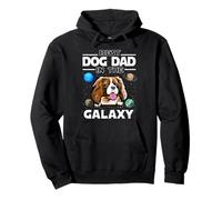 Best Dog Dad in The Galaxy Cavalier King Charles Spaniel Felpa con Cappuccio