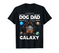 Best Dog Dad In The Galaxy Dobermann Puppy Dogs Lovers Maglietta
