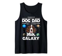 Best Dog Dad in The Galaxy English Springer Spaniel Dogs Canotta