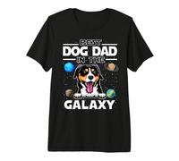Best Dog Dad in The Galaxy Entlebucher Mountain Dog Puppy Maglietta Premium
