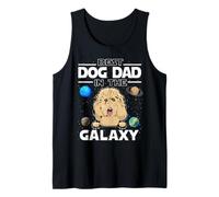 Best Dog Dad in The Galaxy Goldendoodle Puppy Dogs Lovers Canotta