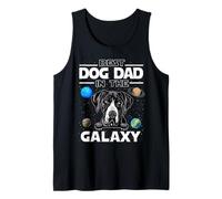 Best Dog Dad in The Galaxy Great Dane Puppy Dogs Lovers Canotta