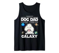Best Dog Dad in The Galaxy Poodle Puppy Dogs Lovers Canotta