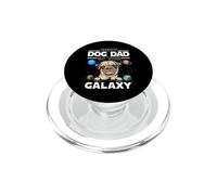 Best Dog Dad In The Galaxy Pug Puppy Dogs Lovers PopSockets PopGrip per MagSafe