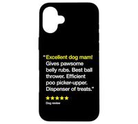 Best Dog Mam 5 Stars - Divertente amante dei cani Custodia per iPhone 16 Plus