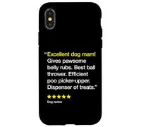 Best Dog Mam 5 Stars - Divertente amante dei cani Custodia per iPhone X/XS