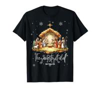 Best Ever Christmas Cool Jesus Presepe Christian Maglietta