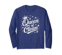 Best Ever Queen of Clean Pulizia del Personale di Pulizia della Pulizia Maglia a Manica