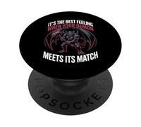 Best Feeling When Your Demon Meets Its Match - PopSockets PopGrip Adesivo