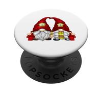 Best Firefighter Gnome Grandpa & Grandma Loves Firefighting PopSockets PopGrip Adesivo