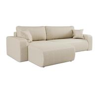 Best For Home Divano angolare | Moderno divano a forma di L a 3 posti con funzione di sonno, divano angolare salvaspazio con comoda superficie di appoggio, schienale ergonomico, ideale per l'uso