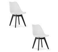 Best For Home Sedia - Bianco/Nero Gambe x 2