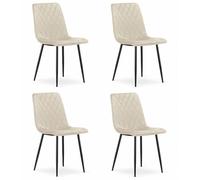 Best For Home Sedia - velluto beige x 4