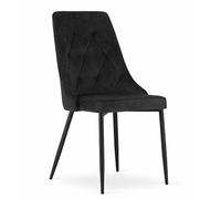 Best For Home Sedia - velluto nero x 1