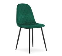 Best For Home Sedia - velluto verde scuro x 1