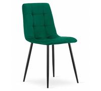 Best For Home Sedia - velluto verde scuro x 1
