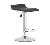 Best For Home Sgabello - nero eco-pelle/base cromata