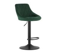Best For Home Sgabello - Velluto Verde/Nero Rack