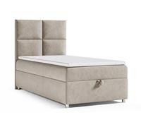 Best For Home Trinity K2 Letto a Molle Singolo Con Molle Bonell, Materasso E Topper | 70x200 Con Cassetto | Letto Singolo | Letto Imbottito - Consegna Al Bordo Del Marciapiede