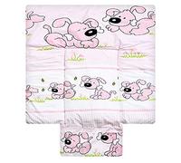 Best For Kids particolare Fasciatoio con TÜV 100% cotone morbido peluche Fasciatoio portatile 3 in 1 in dimensioni 70 x 50 con Öko Tex Standart
