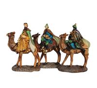 BEST&FREE X3 Figure Re Magi per Belen Natale 20 cm. 3 Re con Cammelli per Presepi Di Natale. Completa il Tuo Portale con le Tre Figure dei Maghi