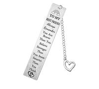 Best Frend Segnalibri per donne Regali ispiratori per donne Regali di cresima per ragazze Regalo di compleanno Segnalibro personalizzato Ricorda sempre che sei coraggioso di quanto credi regali