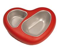 Best Friend Ciotola Doppia Forma di Cuore 32 x 25,5 x 7 cm