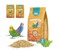 Best Friend Mangime Completo per Cocorite con Semi di Cicoria, Lattuga e Finocchio, Confezione da 2 pacchi. Mangime per gli uccelli con Ingredienti Naturali, Qualità 100% Made in Italy