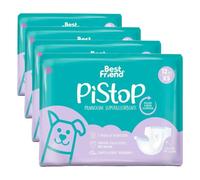 Best Friend - Pannolini PìStoP Usa e Getta per Cani. Mutandine monouso con i polimeri super assorbenti. Ottima vestibilità e tenuta con chiusura adesiva | XS, girovita 25-35 cm. Confezione 12 pz