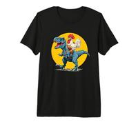 Best Friends - Costume da Pollo per Gli Amanti dei Dinosauri Maglietta Premium
