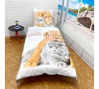 Best Friends Cucciolo Bulldog Set Lenzuola Letto Singolo,COPRIPIUMINO Cotone